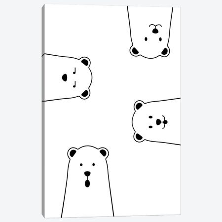 Curious Polar Bear Canvas Print #ASX575} by avesix Canvas Art Print