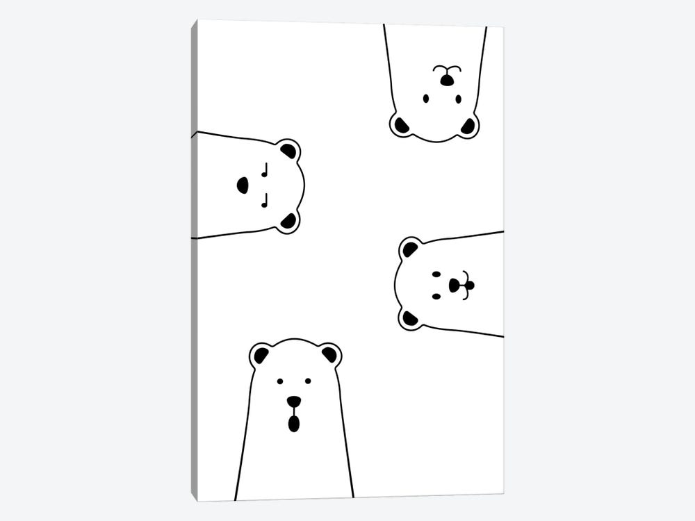 Curious Polar Bear by avesix 1-piece Art Print