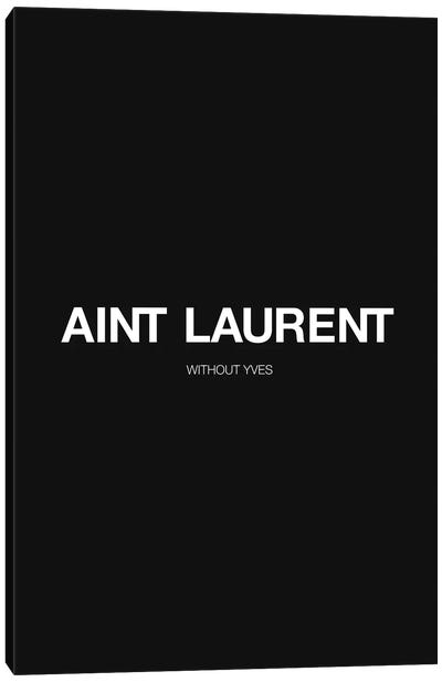 YSL (Black Edition) Canvas Art Print - Yves Saint Laurent