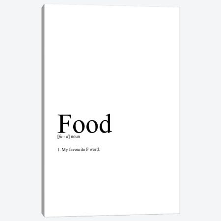 Food (White) Canvas Print #ASX588} by avesix Canvas Print