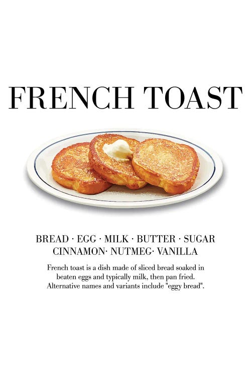 French Toast by avesix wall art