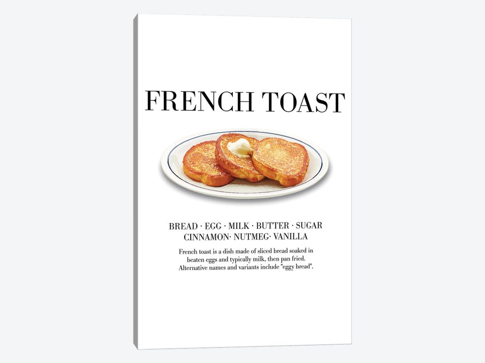 French Toast by avesix 1-piece Canvas Artwork