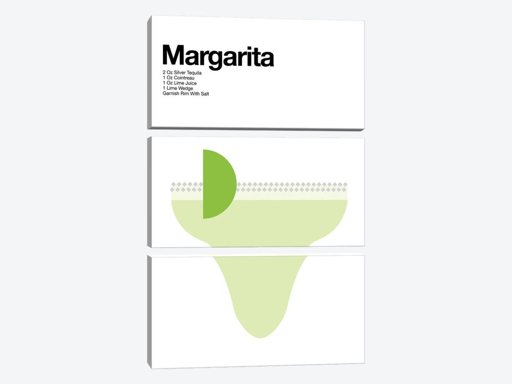 Margarita Cocktail by avesix 3-piece Canvas Artwork