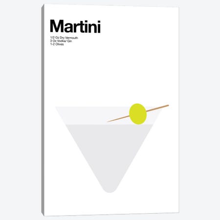 Martini Cocktail Canvas Print #ASX595} by avesix Art Print