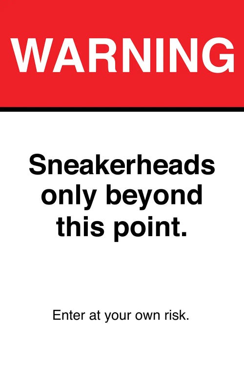 Warning Sign by avesix wall art