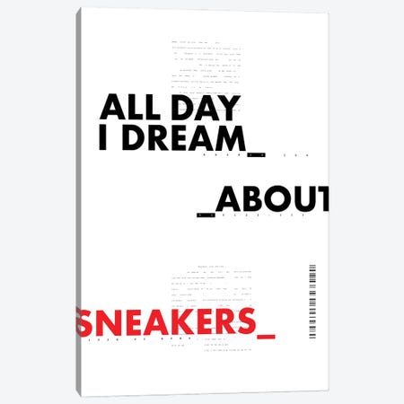 All Day I Dream About Sneakers II Canvas Print #ASX5} by avesix Art Print
