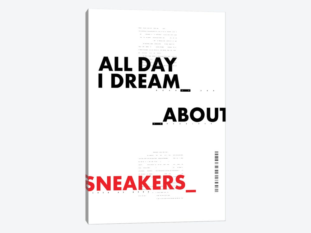 All Day I Dream About Sneakers II by avesix 1-piece Canvas Print