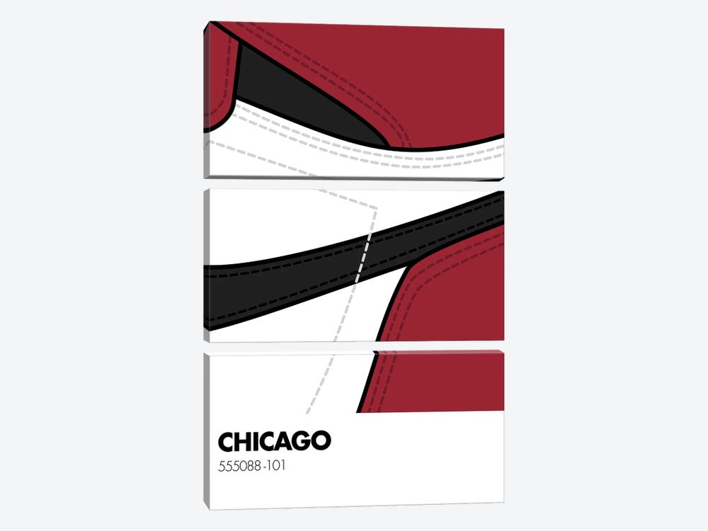 Air Jordan 1 "Chicago" 3-piece Canvas Art Print