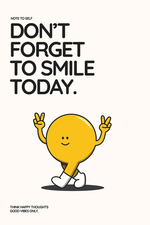 Smile More by avesix wall art