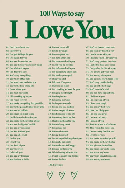 avesix: I Love You (Green) by avesix