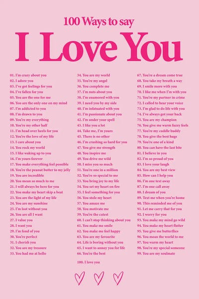 avesix: I Love You (Pink) by avesix