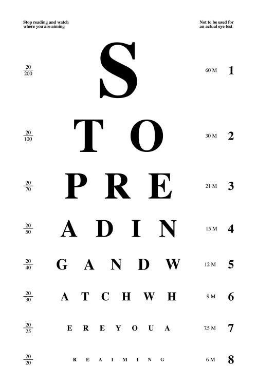 Bathroom Eye Test