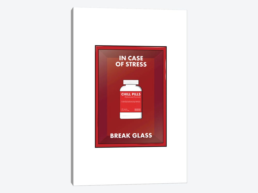 In Case Of Stress by avesix 1-piece Canvas Art