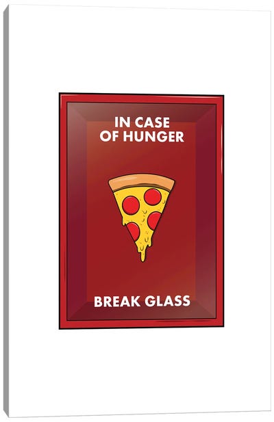 In Case Of Hunger Canvas Art Print - Pizza Art