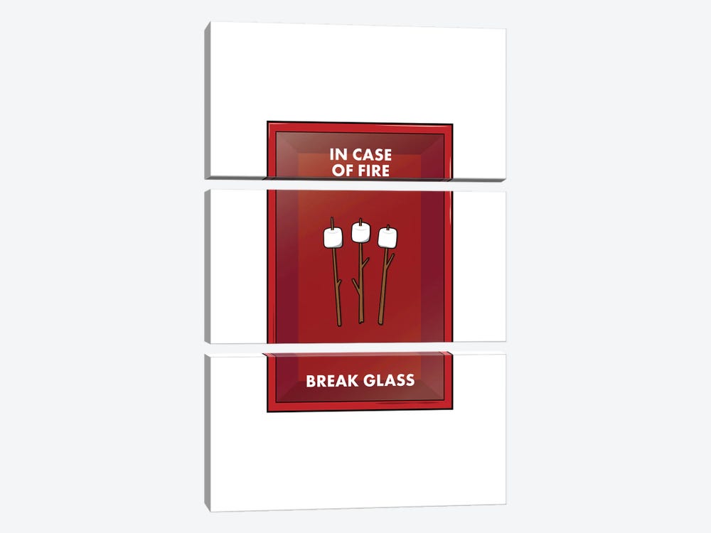 In Case Of Fire by avesix 3-piece Canvas Print