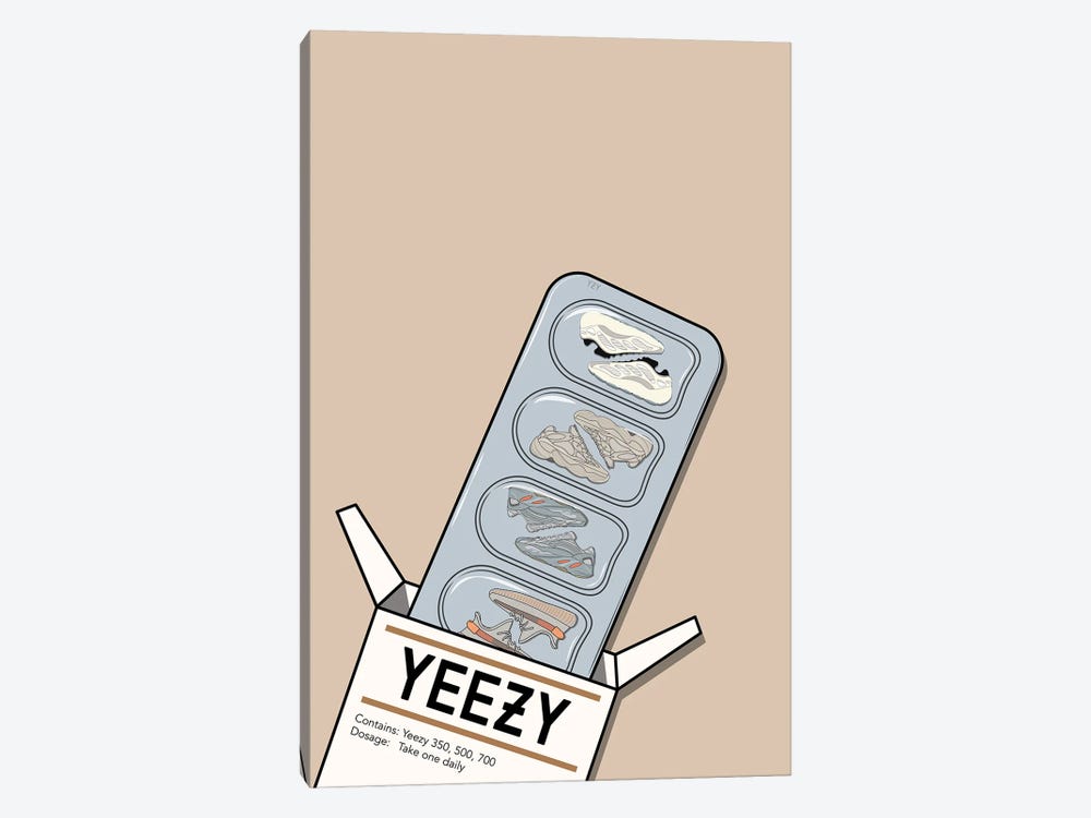 Yeezy Pills by avesix 1-piece Canvas Art Print