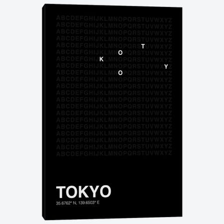 Tokyo (Black) Canvas Print #ASX624} by avesix Canvas Art Print