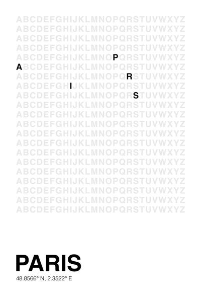 Paris (White) by avesix framed wall art