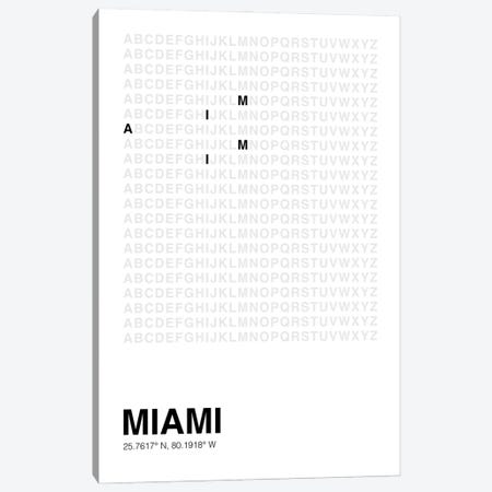 Miami (White) Canvas Print #ASX645} by avesix Canvas Art Print