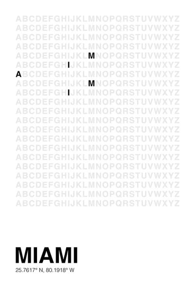 Miami: Miami (White) by avesix