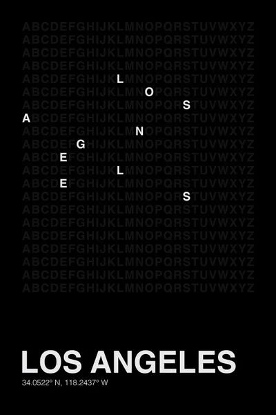 Los Angeles: Los Angeles (Black) by avesix