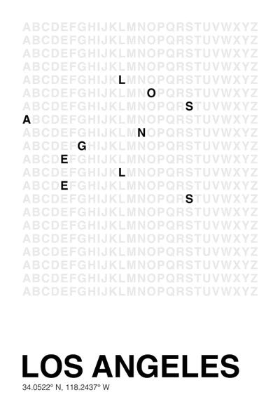 Los Angeles: Los Angeles (White) by avesix