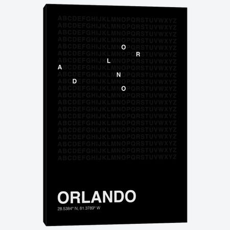 Orlando (Black) Canvas Print #ASX648} by avesix Canvas Wall Art