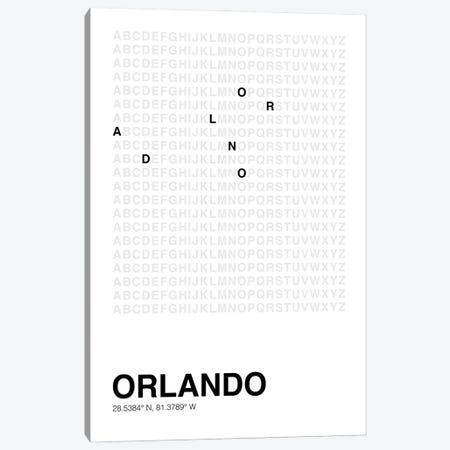 Orlando (White) Canvas Print #ASX649} by avesix Canvas Artwork