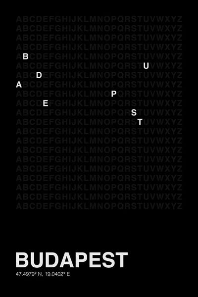 Budapest: Budapest (Black) by avesix