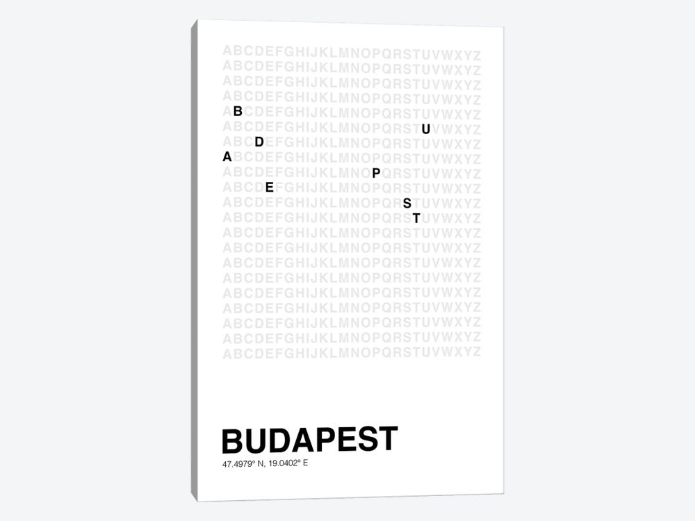 Budapest (White) by avesix 1-piece Canvas Wall Art