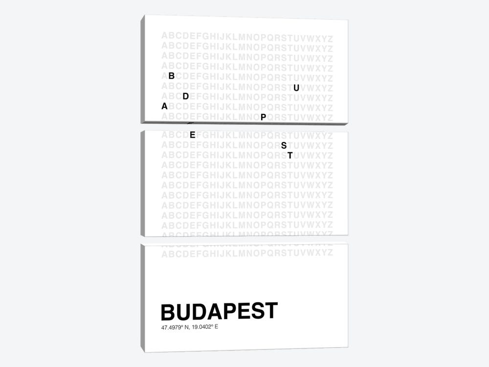 Budapest (White) by avesix 3-piece Canvas Art