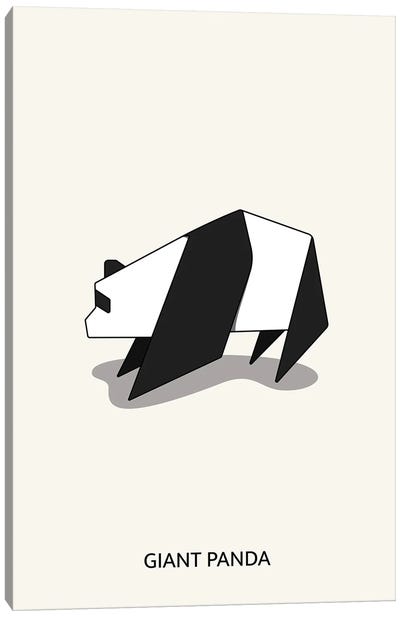 Origami Panda Canvas Art Print - avesix