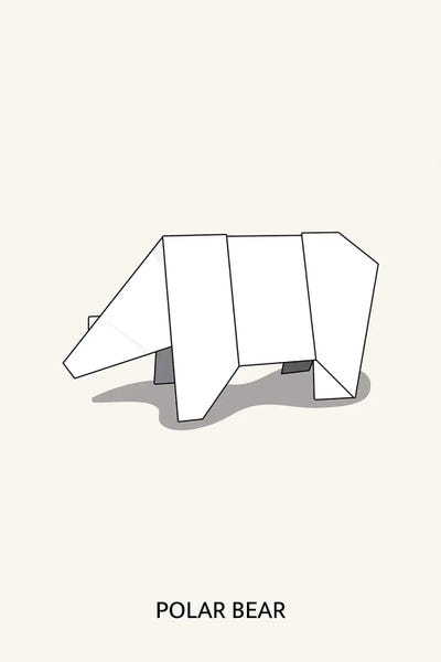 Polar Bears: Origami Polar Bear by avesix