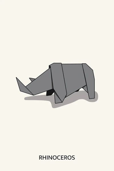 avesix: Origami Rhinoceros by avesix