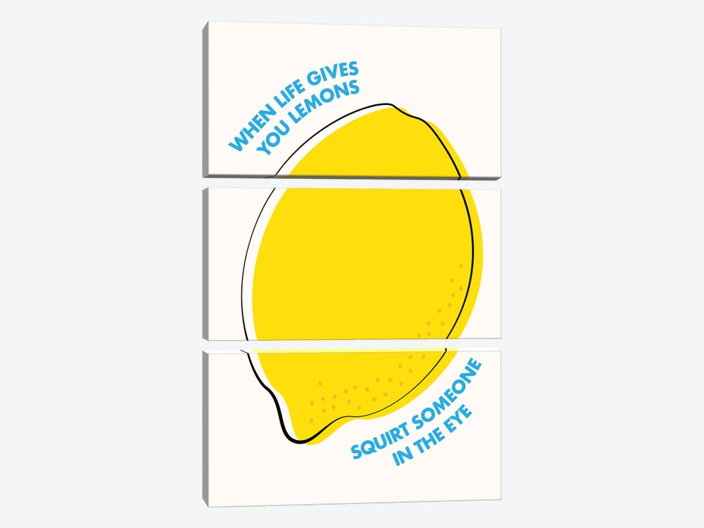 When Life Gives You Lemons by avesix 3-piece Art Print