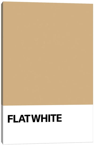 Flat White Canvas Art Print - avesix