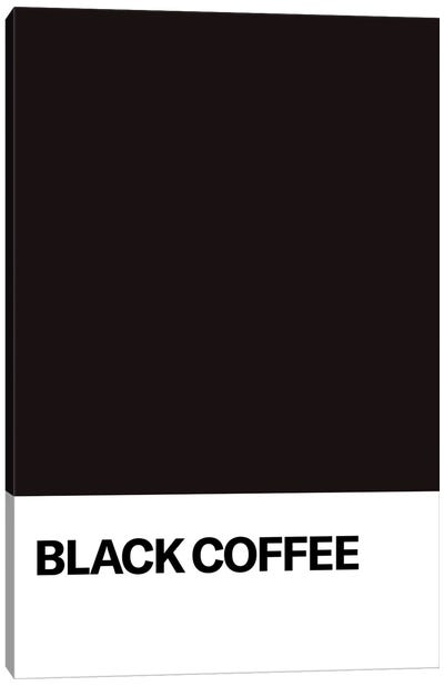 Black Coffee Canvas Art Print - avesix