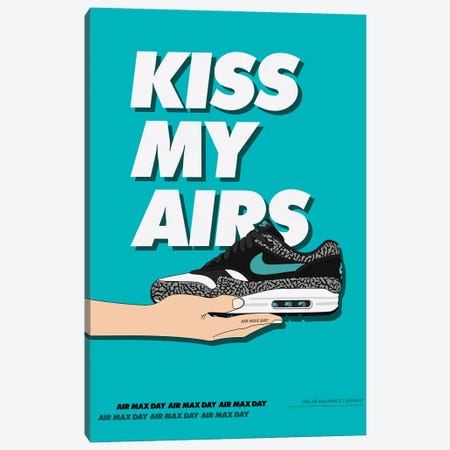 Kiss My Airs Canvas Print #ASX69} by avesix Canvas Artwork