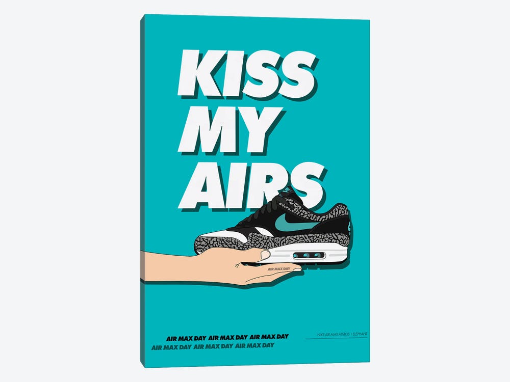 Kiss My Airs by avesix 1-piece Canvas Art Print