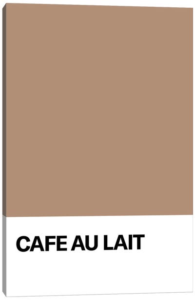 Cafe Au Lait Canvas Art Print - avesix