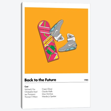 Back 2 The Future Canvas Print #ASX73} by avesix Canvas Print