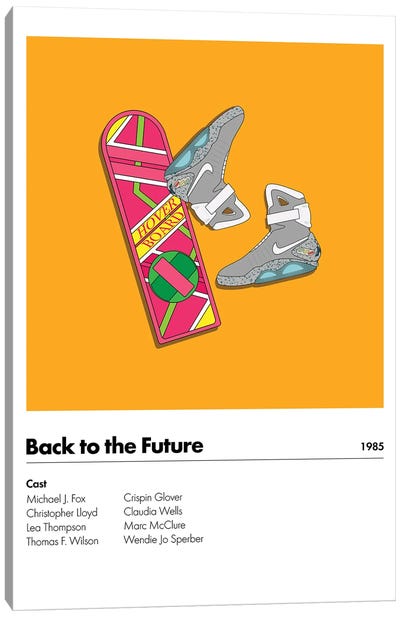 Back 2 The Future Canvas Art Print - Back to the Future
