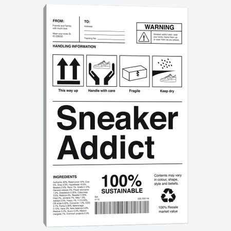 Sneaker Addict Canvas Print #ASX7} by avesix Canvas Art Print