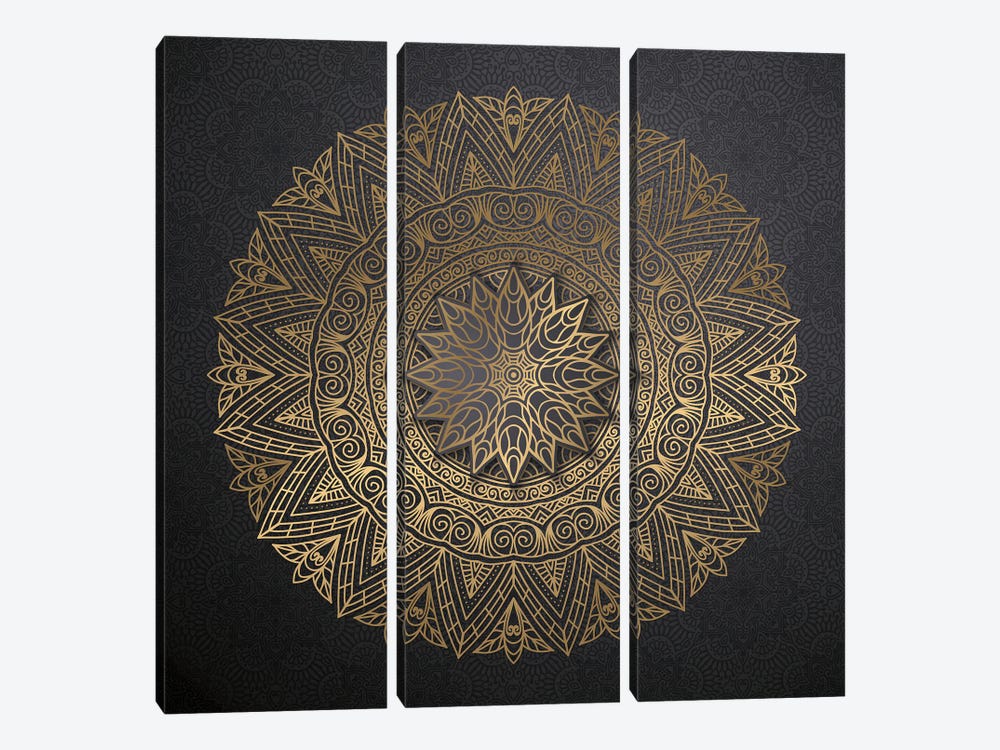 Elegant Mandala by Artsy Bessy 3-piece Canvas Artwork
