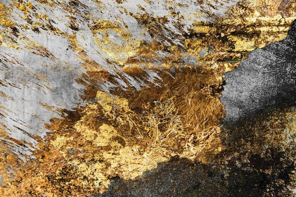 Agates, Geodes & Minerals: Grey, Black, And Gold Marble by Artsy Bessy