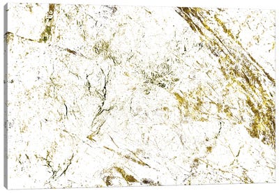 White And Gold Marble Canvas Art Print