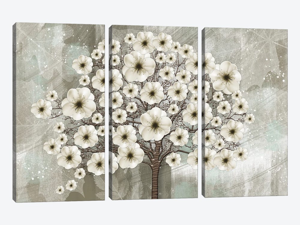 Tree Mural by Artsy Bessy 3-piece Canvas Print