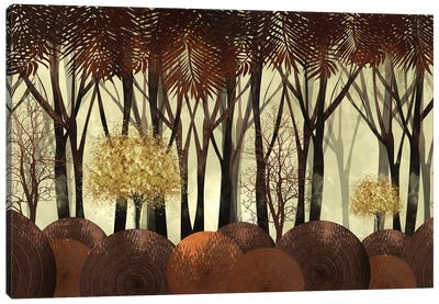 Autumn Forest Landscape Canvas Art Print - Artsy Bessy