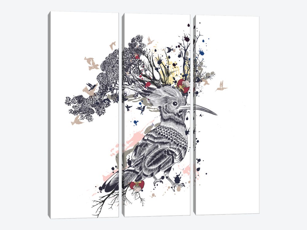 Nature Abstract I by Artsy Bessy 3-piece Canvas Art