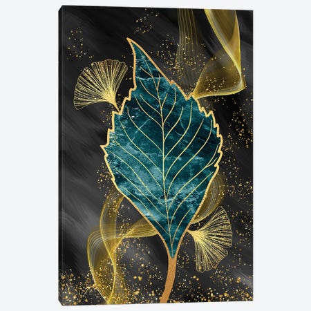 3D Leaf Art I Canvas Print #ASY111} by Artsy Bessy Canvas Art Print